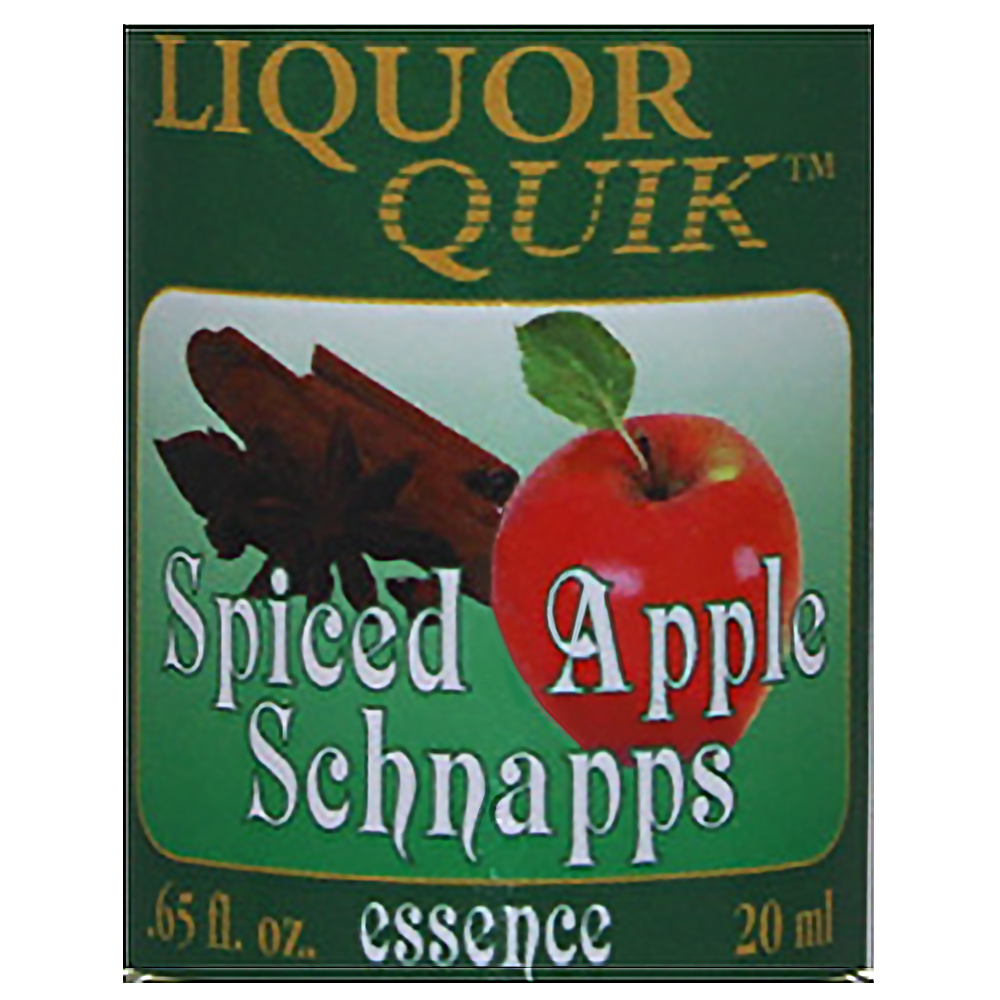 【んけ】Spiced Apple 20ml Green Apple15ml Liquor Quik Natural Schnapps Essence 20 mL (Spiced Apple