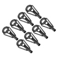 thumbnail image 1 of Unique Bargains 3.0mm Acier Inoxydable Tige de Pêche Réparation Kit Pole Ring Guide Remplacement, Noir 8 Pack, 1 of 5