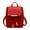 Burgundy, variant on Women‘s Mini Backpack Purse Versatile Flap Daypack Preppy Style College Schoolbag