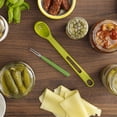 thumbnail image 2 of Hongchun Canned recovery spoon Creative cooking two in one long handle funnel fruit fork set, 2 of 5