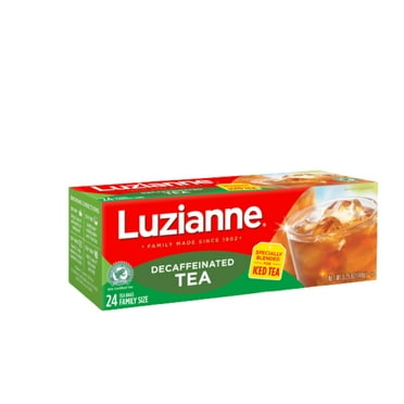 Luzianne Iced Tea, Decaffeinated, Bags, Family Size