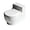 White, variant on Water Bowl for Cats Hydration Dispenser with Bowl Design for Indoor Outdoor Use and Drinking, Silver