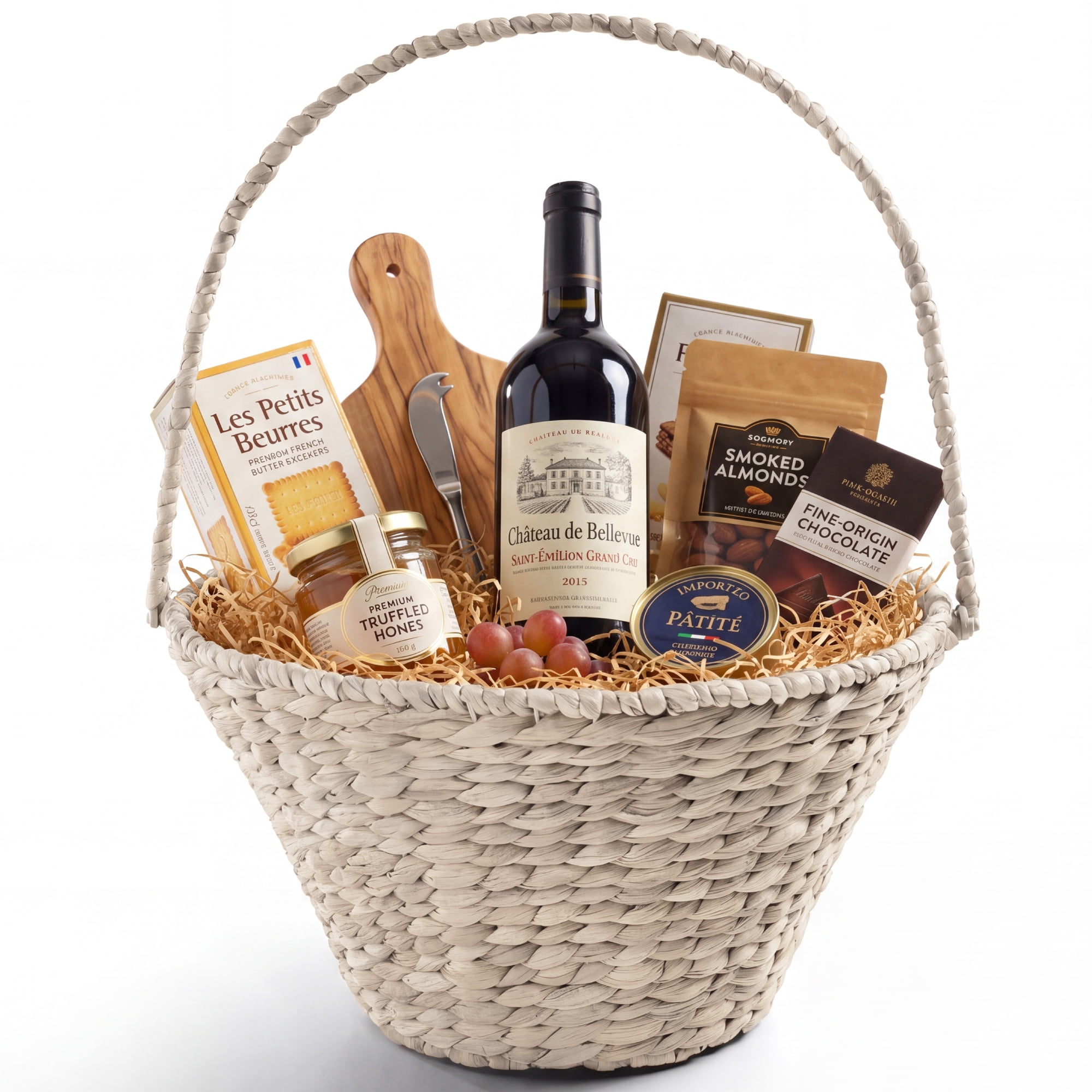 Best Choice Products Woven Large Gift Basket, DIY Halloween Boo Baskets, Holiday Gifts & Celebrations, 20In - White
