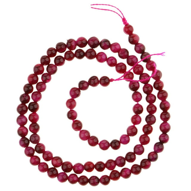 lionlar 1 Strand Natural Stone Rose Eye Agate Loose Beads Lot Craft 4mm