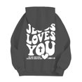 thumbnail image 2 of WILLBEST Sudaderas para Hombre, Moda Informal, Letras Estampadas, Sudadera con Capucha, Manga Larga, Suéter con Capucha, Tops Mediana​​, 2 of 7