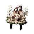 thumbnail image 4 of Solía ​​Holy Family Garden Speller Decoración de macetas Diseño creativo Placa decorativa 2D acrílico para patio trasero exterior al aire libre, 4 of 8