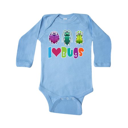 

Inktastic I Love Bugs Gift Baby Boy or Baby Girl Long Sleeve Bodysuit