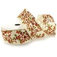 thumbnail image 2 of Ribbon Traditions 2 1/2" Wired Ribbon Fall Berries Branch On Cream 25 Yards, 2 of 4
