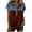 Brown, variant on Women's Denim Color Block Button Placket Collared Short Sleeve Casual Tops Spring Summer Tops for Everyday Wear S-XXL