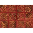 thumbnail image 1 of Ahgly Company Indoor Rectangle Patchwork Orange Transitional Area Rugs, 8' x 10', 1 of 1