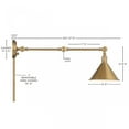 thumbnail image 6 of Nuvo Lighting - Delancey - 1 Light Swing Arm Wall Sconce-10.38 Inches Tall and 8, 6 of 7