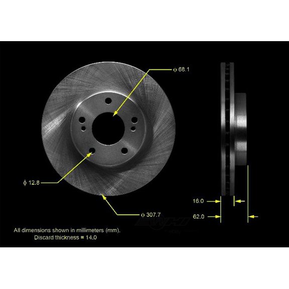BENDIX PRT5537 Bendix Brake Rotor Fits select: 2013-2019 NISSAN PATHFINDER, 2009-2017 NISSAN MURANO