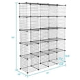 thumbnail image 2 of 20-Cube Organizer Cube Storage Storage Shelves Wire Cube Storage Origami Shelves Metal Grid Multifunction Shelving Unit Modular Cubbies Organizer Bookcase, 2 of 5