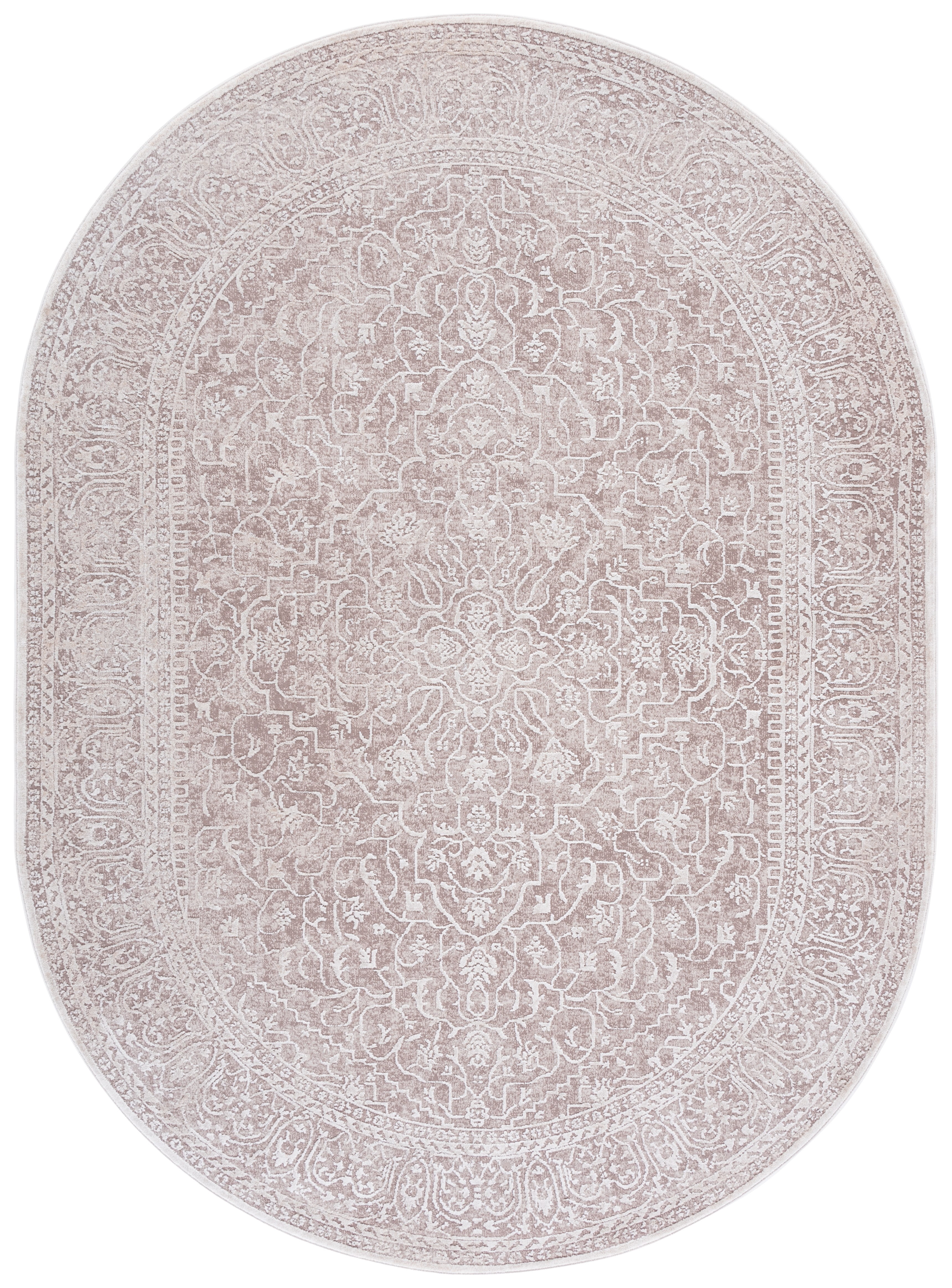 Safavieh Reflection Dolkar Oriental Area Rug, Beige/Cream, 6' x 8' Oval