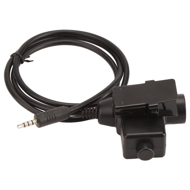 U94 PTT Adapter, Professional High Strength PTT Headset Adapter Clear Sound Highly Flexible For 3.5mm Sound Interface Cell Phone