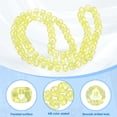 thumbnail image 3 of Uxcell Crystal Glass Beads, 8 mm Rondelle Crystal Beads Faceted Cut Gemstone Strand with Spacer Beads for Craft, Bracelet, Necklace, Lemon Yellow, 3 of 5
