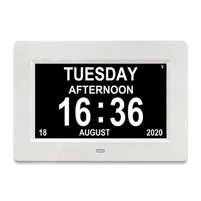 Horloge Calendrier Numérique pour Rappels de Médicaments Aide à la Maladie d'Alzheimer