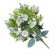 thumbnail image 3 of Decoración floral artificial Centro de mesa Hogar Hotel Ramo de flores falsas Fiesta de boda Flor de tela de seda, Azul cielo kenally HA6704-06B, 3 of 6