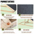 thumbnail image 6 of (UPGRADED) 16" Extra Wide Dog Ramp, Foldable Adjustable Pet Ramp with Non-Slip Rubber Surface, 80lb Capacity, 6 of 10