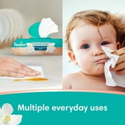 Pampers Wipes, Clean & Calm, Cotton Blossom Scent, 168 Wipes Total (3X Pop-Top Packs)