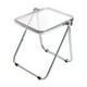 thumbnail image 1 of Mesa plegable con bandeja, mesa plegable pequeña, ahorra espacio, mesa auxiliar multifuncional pequeña para oficina, apartamento, hogar, dormitorio Transparente, 1 of 8
