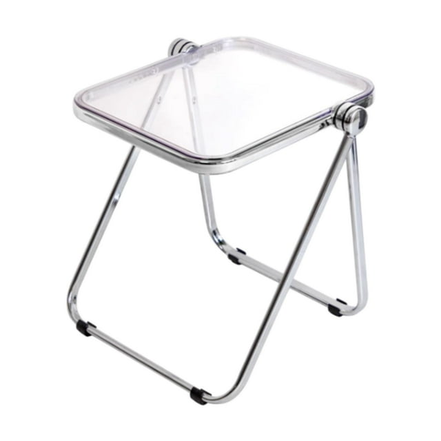 GROWTH TANK Folding Tray Table Small Folding Table Practical Sturdy Versatile Compact Simple Transparent