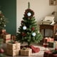 thumbnail image 5 of Adornos navideños, decoraciones navideñas, regalos de Navidad. Adorno de bola navideña azul claro, guirnalda de bolas, colgante para árbol de Navidad, decoración para fiestas, colgantes de poliéster., 5 of 7