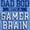 Carolina Blue, variant on Fathers Day Dad Bod Video Gamer Brain Men's Big & Tall Graphic Hoodie Brisco Brands 2X