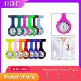 thumbnail image 2 of 1 Pcs Silicone Nurse Watch Brooch Robe Fob Watch With Battery Fashion Exquisite Gift For, 2 of 4