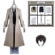 thumbnail image 2 of Disfraz de Osamu Dazai de Anime, disfraz de Bungo Stray Dogs, Chaqueta larga, abrigo, peluca de Osamu Dazai, disfraz de Halloween y Navidad, 2 of 5