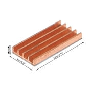 Whoamigo Ultra-thin Pure Copper Memory Card IC Chip Heat Sink Cooler Pad for Mos 19x9x 2.0mm