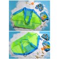 thumbnail image 3 of Soidarity Bolsa de malla de playa, bolsa de almacenamiento de ropa portátil para niños, bolsa reutilizable, paquete de natación para hombro al aire Deportes acuáticos Bolsa Verde Red Azul Soidarity OD023427-01, 3 of 6