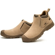 Mens Steel Toe Work Shoes Waterproof Lightweight Safety Boots Womens Insulated Anti-pierce Working Sneakers for Welding Construction