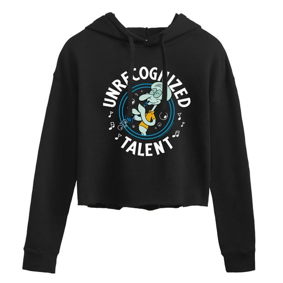 SpongeBob SquarePants - Unrecognized Talent - Juniors Cropped Pullover Hoodie