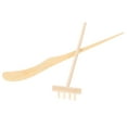 WSTEER 1 Set of Mini Zen Garden Decorative Wood Rakes Miniature Wood
