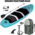 thumbnail image 6 of FBSPORT Inflatable Stand Up Paddle Board with SUP Accessories & Carry Bag Wide Stance, Surf Control, Non-Slip Deck, Leash, Paddle and Pump, 11'x33"x 6 inches  iSUP Thick, 6 of 9