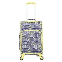 CRCKT Kids Boy 21" Softside Carry-on Luggage With 360 Spinner Wheels, Midnight City, Yellow and Black Taxi