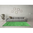 thumbnail image 3 of Ahgly Company Indoor Round Abstract Emerald Green Modern Area Rugs, 4' Round, 3 of 4