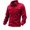 Red, variant on Men's Casual Loose Solid Color Shirt Jacket - Lapel Long-sleeve Button Casual Workwear Jacket, Black, Size L