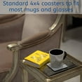 thumbnail image 3 of Felt Coasters for Drink Set of 6 Pcs, (Square), 3 of 5