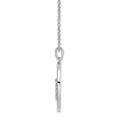 thumbnail image 4 of Primal Silver Sterling Silver Polished 0.03 Cttw Diamond Necklace, 4 of 5