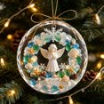 thumbnail image 4 of Acrylic Sea Glass Christmas Tree Ornament 3.15in,Beach Themed Hanging Decor for Household Gift, 4 of 6