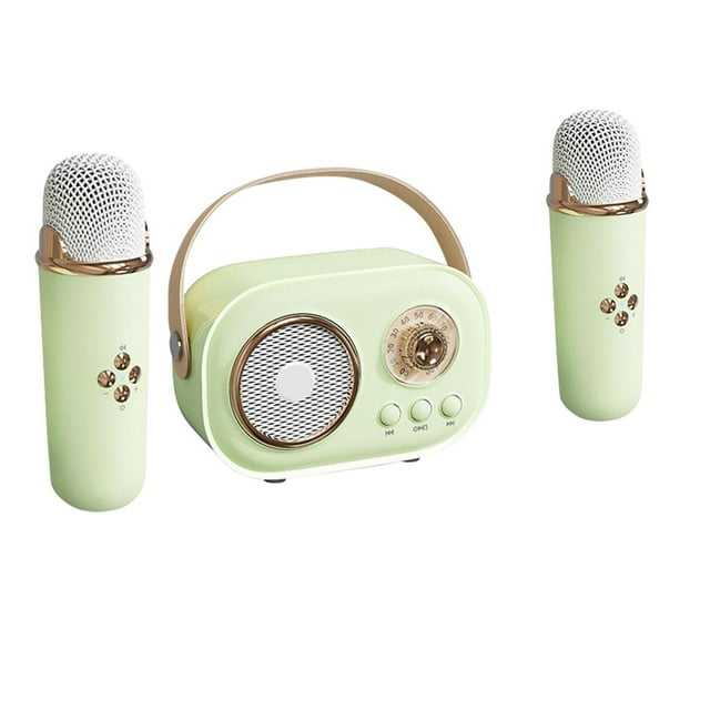 Mini Machine de Karaoké Machine de Karaoké pour Enfants et Adultes Mignonne Karaoké avec Ensemble de Microphone