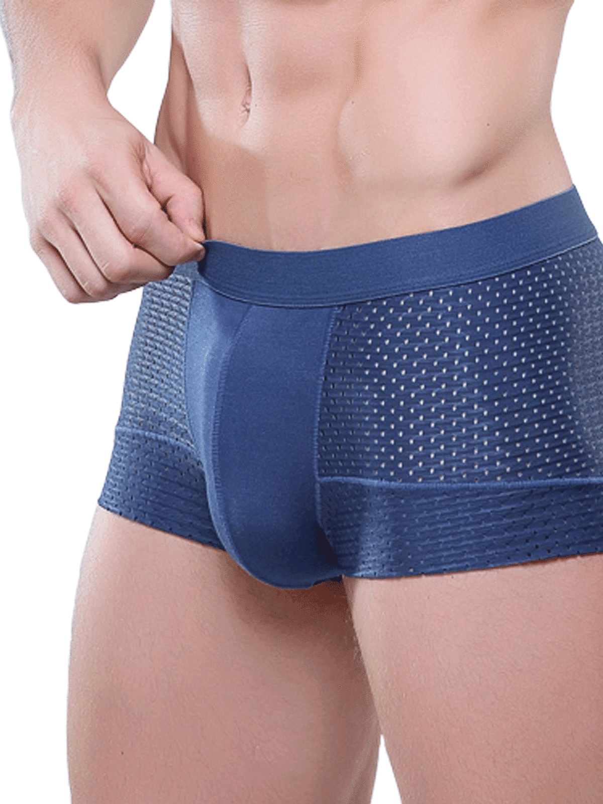 Mens boy Breathable Underwear Boxer Briefs Shorts Bulge Pouch Underpants