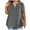 Grey, variant on Ladies Top V Neck Fashion Solid Color Short Sleeve Pocket Loose T Shirt Oversized Long Sleeve Shirts for Women plus Size Tunic Tops for Women Womens Shirts 3 4 Sleeve Women Summer Top Tunic Tops for