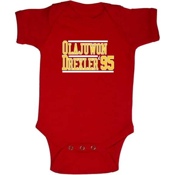 Rockets Hakeem Olajuwon Clyde Drexler 1995 Baby 1 Piece