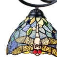 thumbnail image 3 of Radiance Goods Dragonfly Tiffany-Style Dark Bronze 5 Light Chandelier 25" Wide, 3 of 5