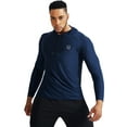 NELEUS Mens Dry Fit Athletic Workout Running Shirts Hoodie Long Sleeve