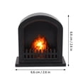 thumbnail image 3 of Tabletop Fire Pit Indoor Decor, Fireplace Decorations for Living Room, Small Battery Operated Lamp, Led Night Light for Bedroom Ambient Lighting, 2.5X2.5 Inch Retro Style Desktop, 3 of 4
