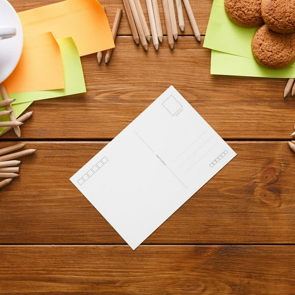 FRCOLOR White Postcards 20pcs Blank Mailable Postcards With Mailing Side Blank Cards For Printing Handwritten Notes Creative Projects Mailing Keepsakes